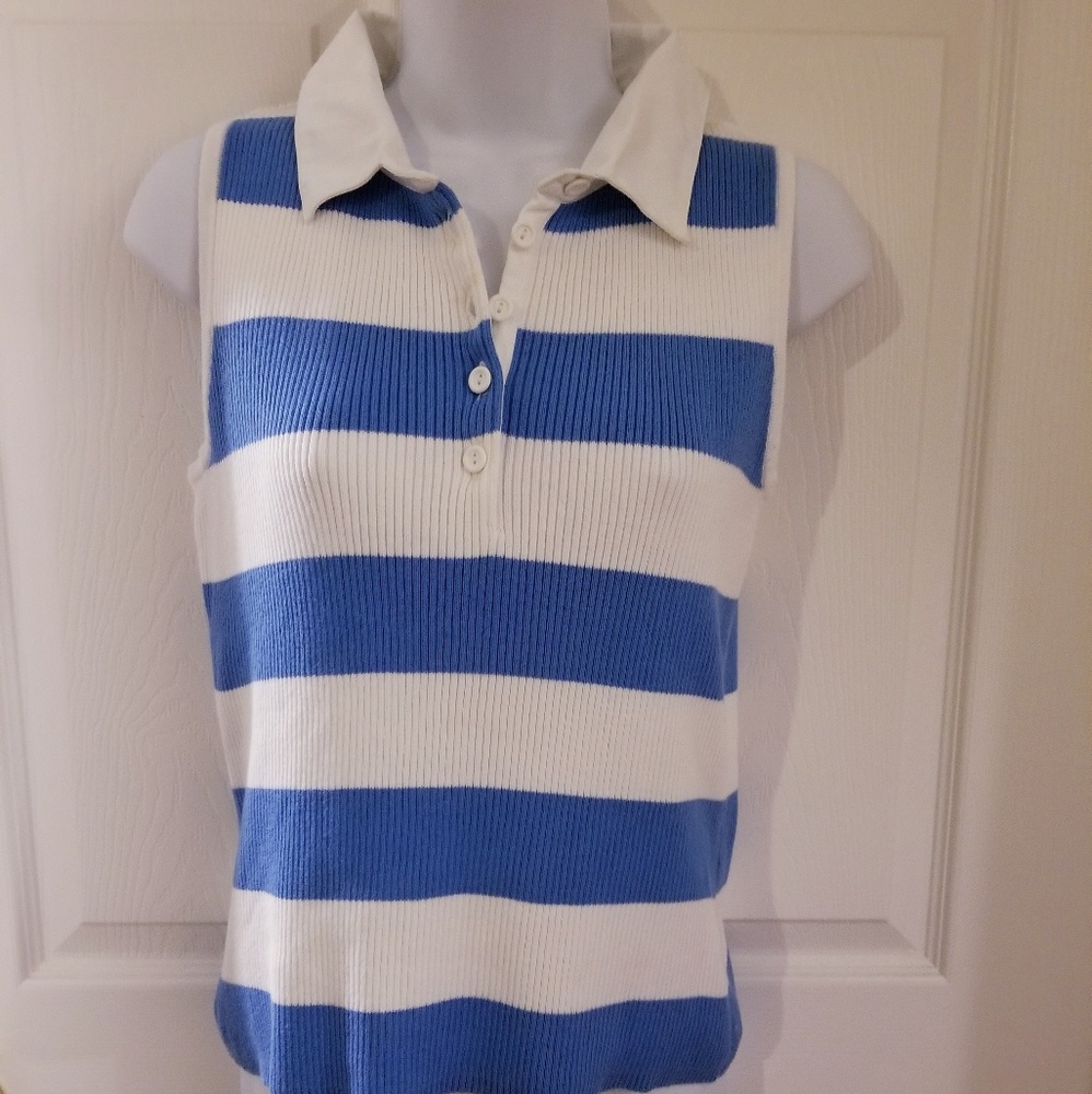 Sporty Dockers striped sleeveless top